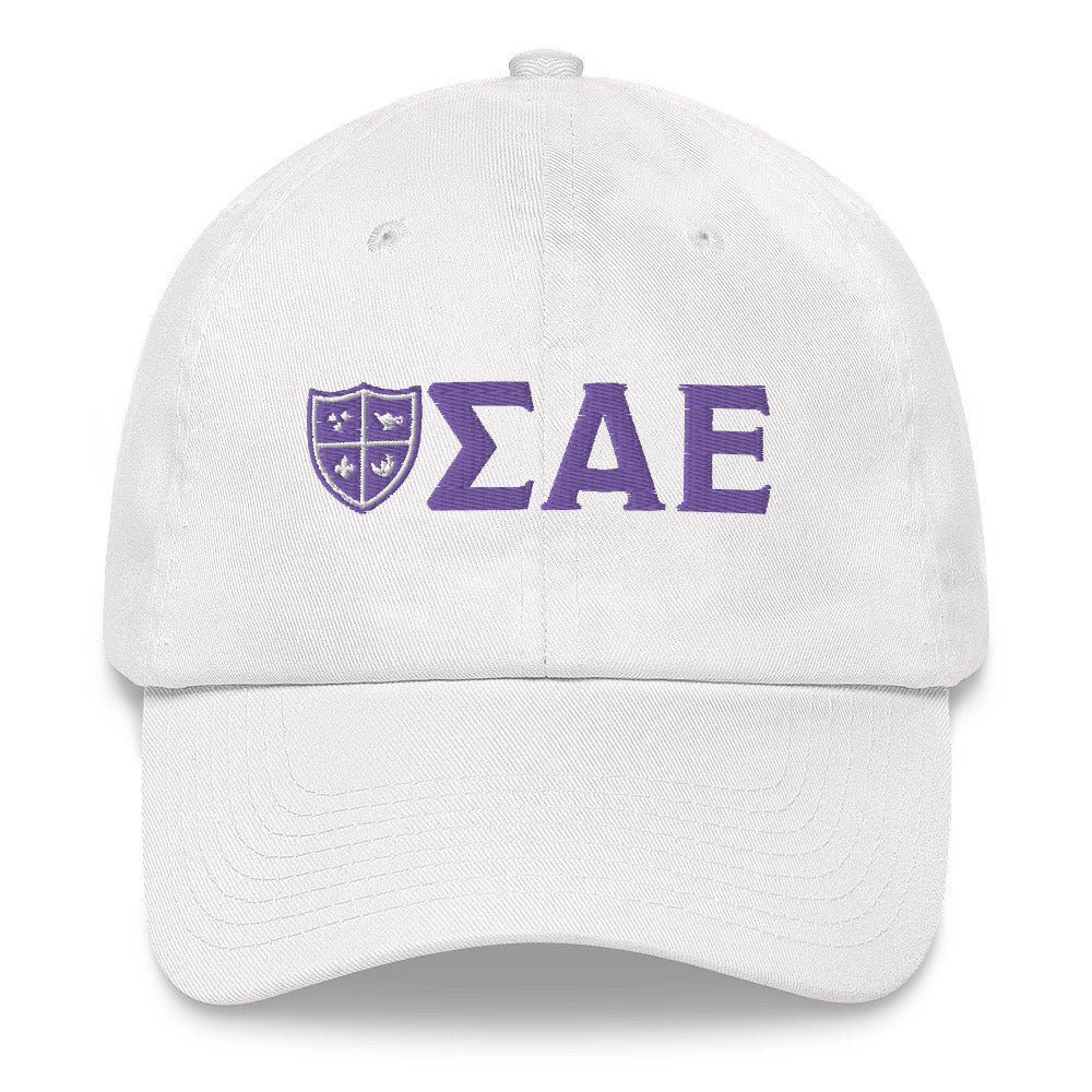 SAE Letters Hat in White - The Sigma Alpha Epsilon Store