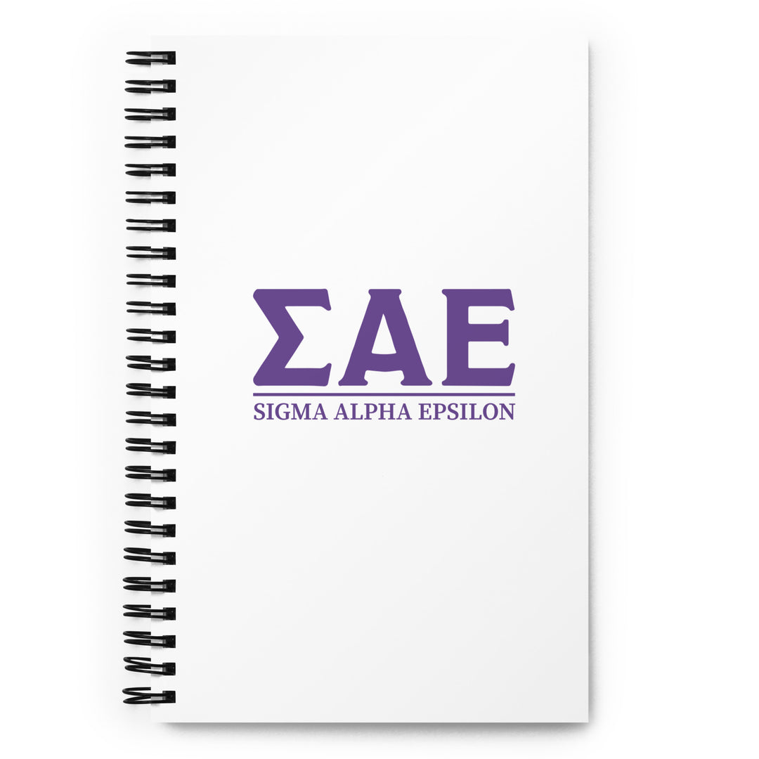 LIMITED RELEASE: SAE Spiral Notebook - The Sigma Alpha Epsilon Store