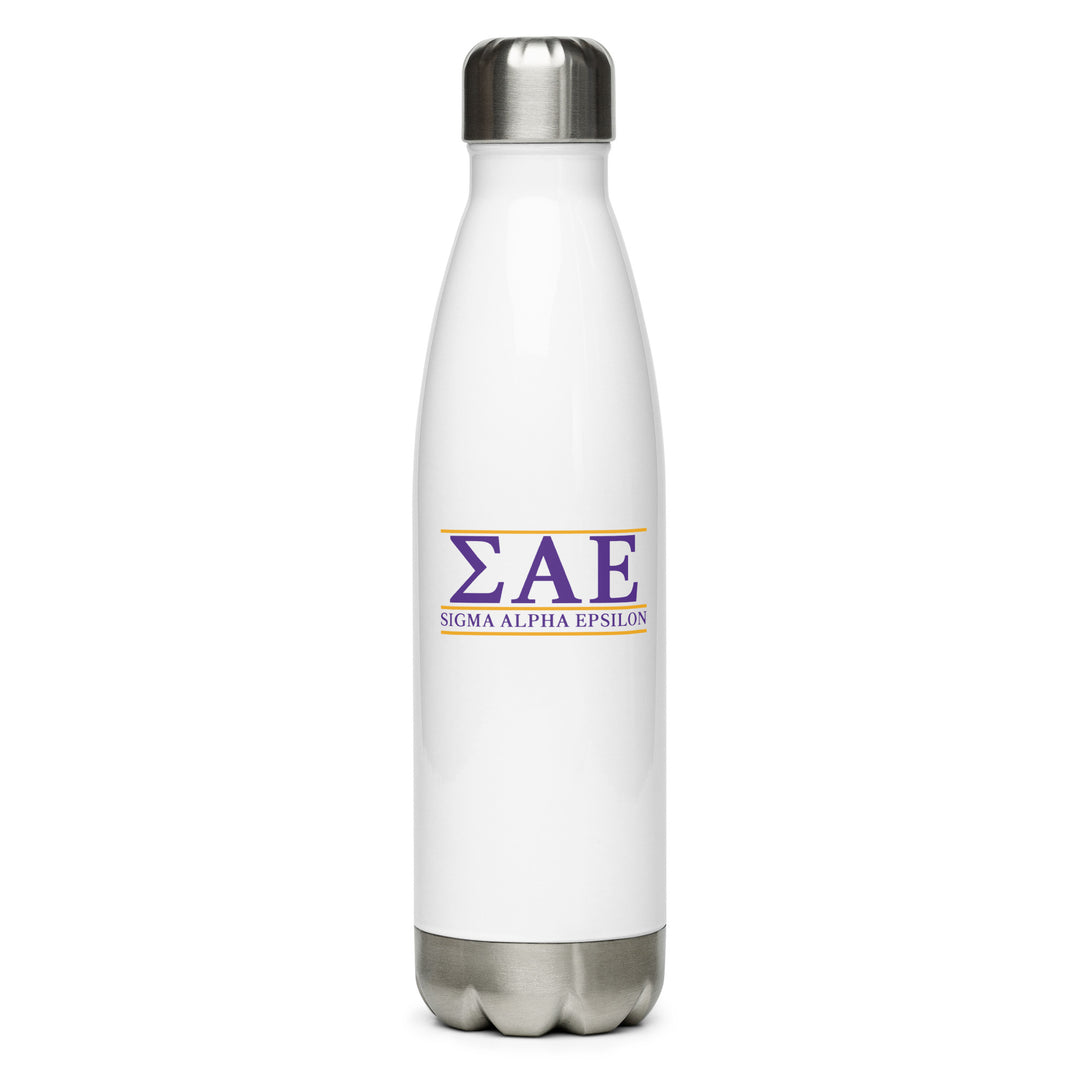 LIMITED RELEASE: SAE Stainless Steel Water Bottle - The Sigma Alpha Epsilon Store