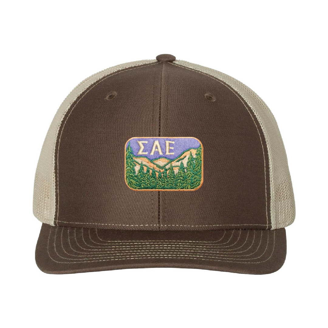 OUTDOORS COLLECTION: SAE Trucker Hat - The Sigma Alpha Epsilon Store