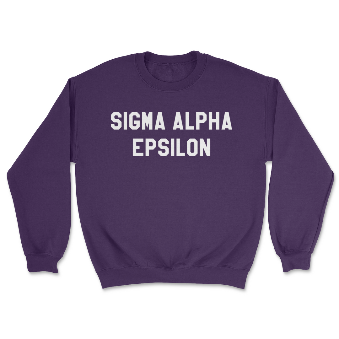 SAE College Crewneck Sweatshirt - The Sigma Alpha Epsilon Store