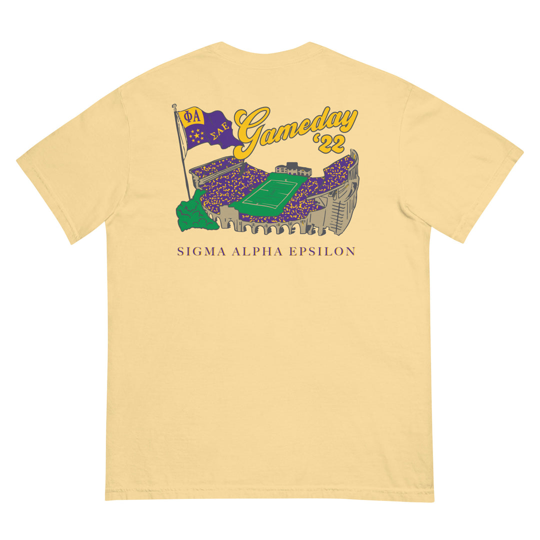 Limited Merch Drop: SAE Gameday T-Shirt by Comfort Colors (2022) - The Sigma Alpha Epsilon Store