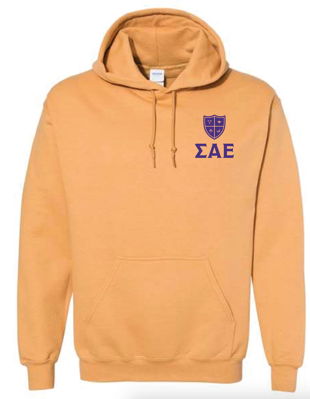 SAE Letters and Crest in Old Gold - The Sigma Alpha Epsilon Store